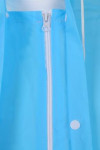IG-BD-CN-119 OEM Drawstring Raincoat Workwear Uniform Unisex Blue Ponchos 