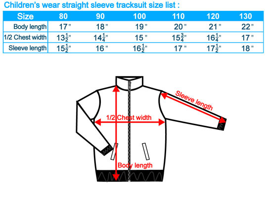 size-list-tracksuit-straight-sleeve-childlren's-wear-20100131_Uniform-standard