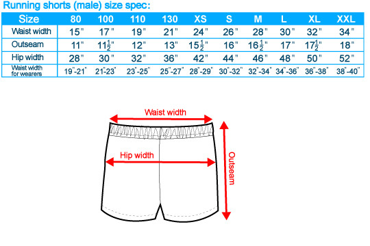 size-list-running shorts-male-20110803