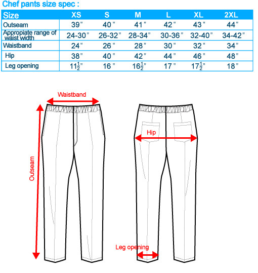 size-list-Chef pants-male-20110327