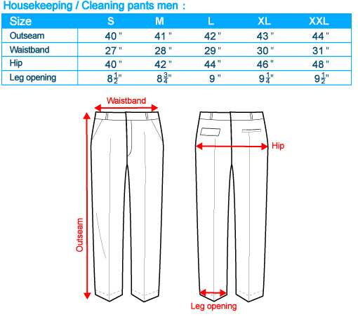 size-list-housekeeping cleaning pants-male-20110408