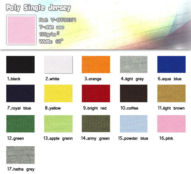 Fabric-Poly Single Jersey-T-shirt-use-180g-m2-20101021
