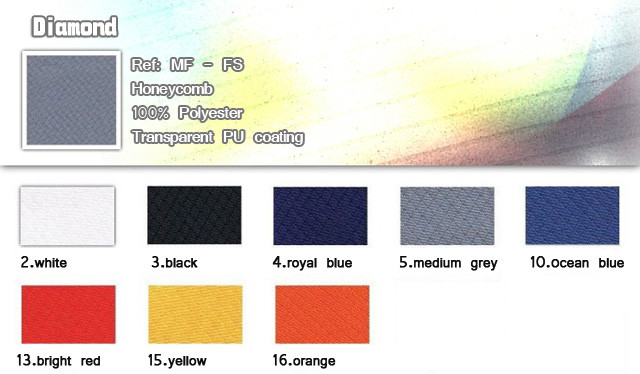 Fabric-Diamond-Honeycomb-100% Polyester-Transparent PU coating-20121222
