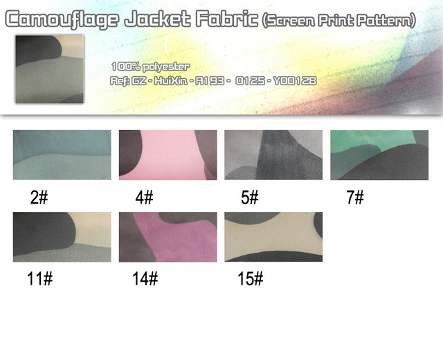 Camouflage Jacket Fabric(Screen Print Pattern)